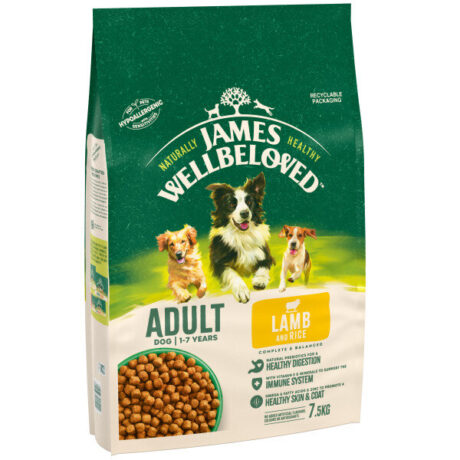 James Wellbeloved Adult Lamb & Rice 7.5kg