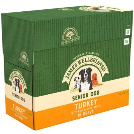James Wellbeloved Senior Turkey in Gravy Pouches 4 x 10 x 150g