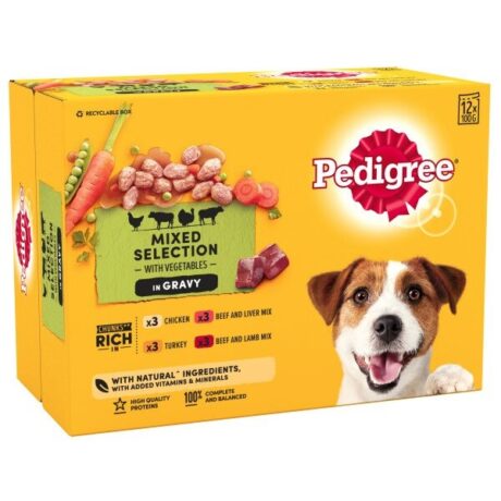 Pedigree Pouch Real Meals Gravy 4 x 12 x 100g