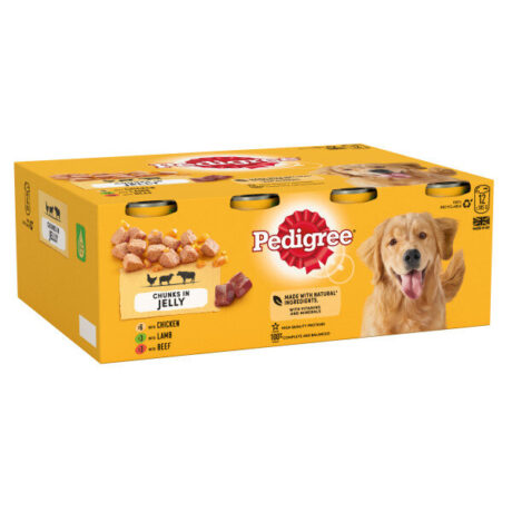 Pedigree Tins Mixed Chunks in Jelly 2x 12 x 400g