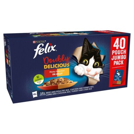 Felix Pouch As Good As It Looks Doubly Delicious Meat 2 x 40 x 100g