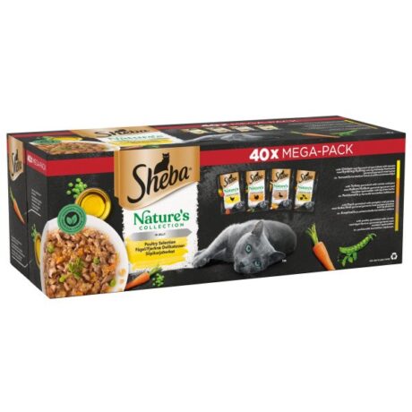 Sheba Nature's Collection Poultry Selection in Jelly Pouches 2 x 40 x 85g